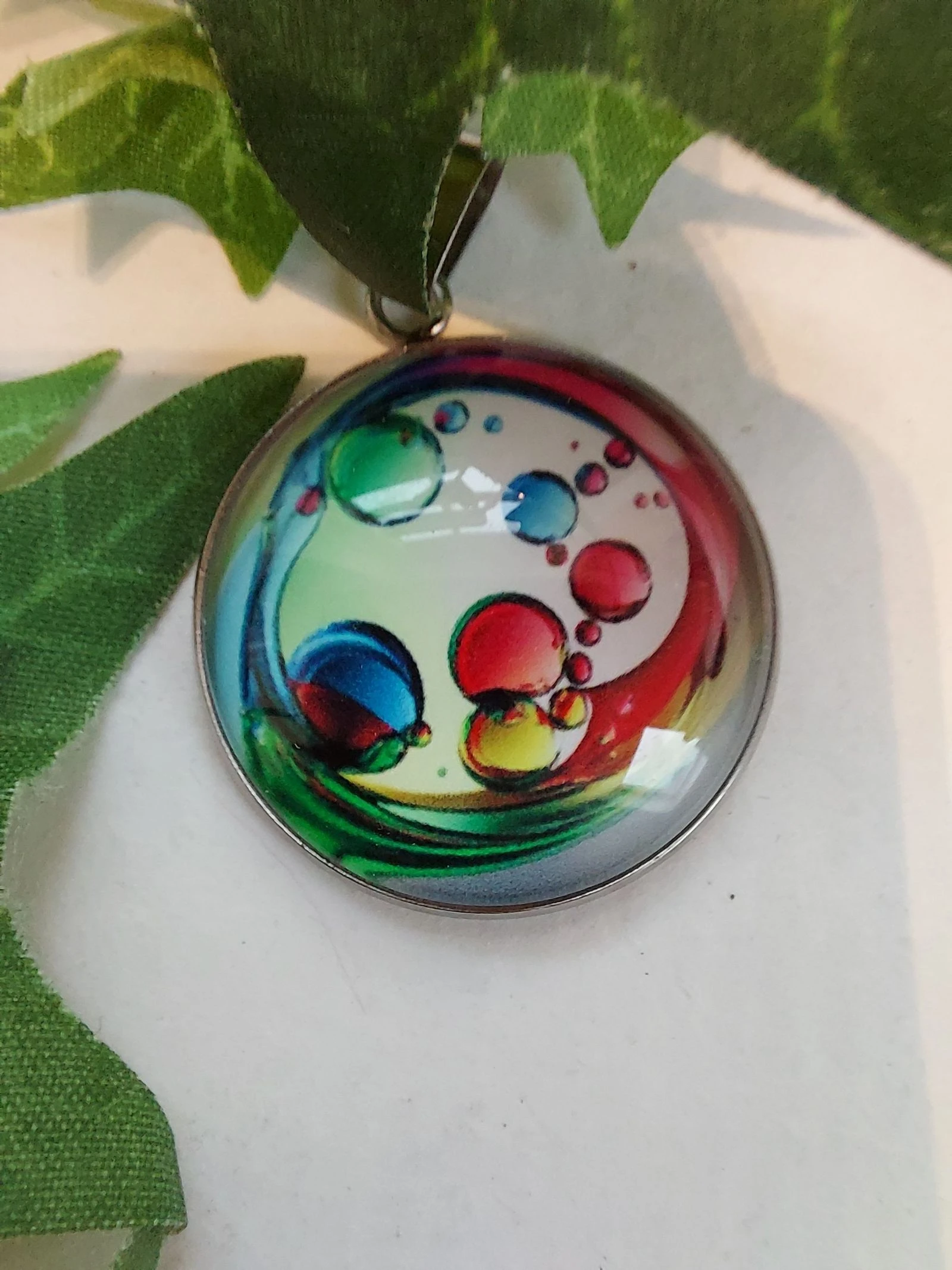 Ketting met glashanger 